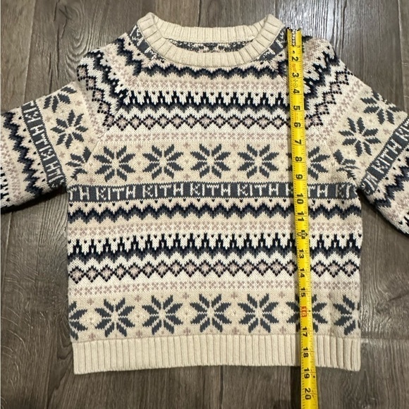 Kith Kids Fairisle Sweater Winter 2020 Kids Youth Size 12 Nordic Scandinavian - Picture 10 of 11